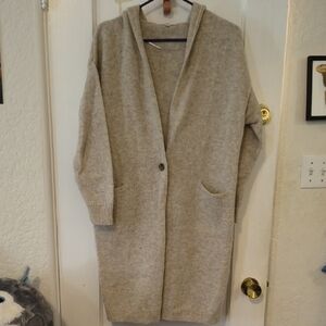 Uniqlo | Women's 100% Wool Cream Cardigan